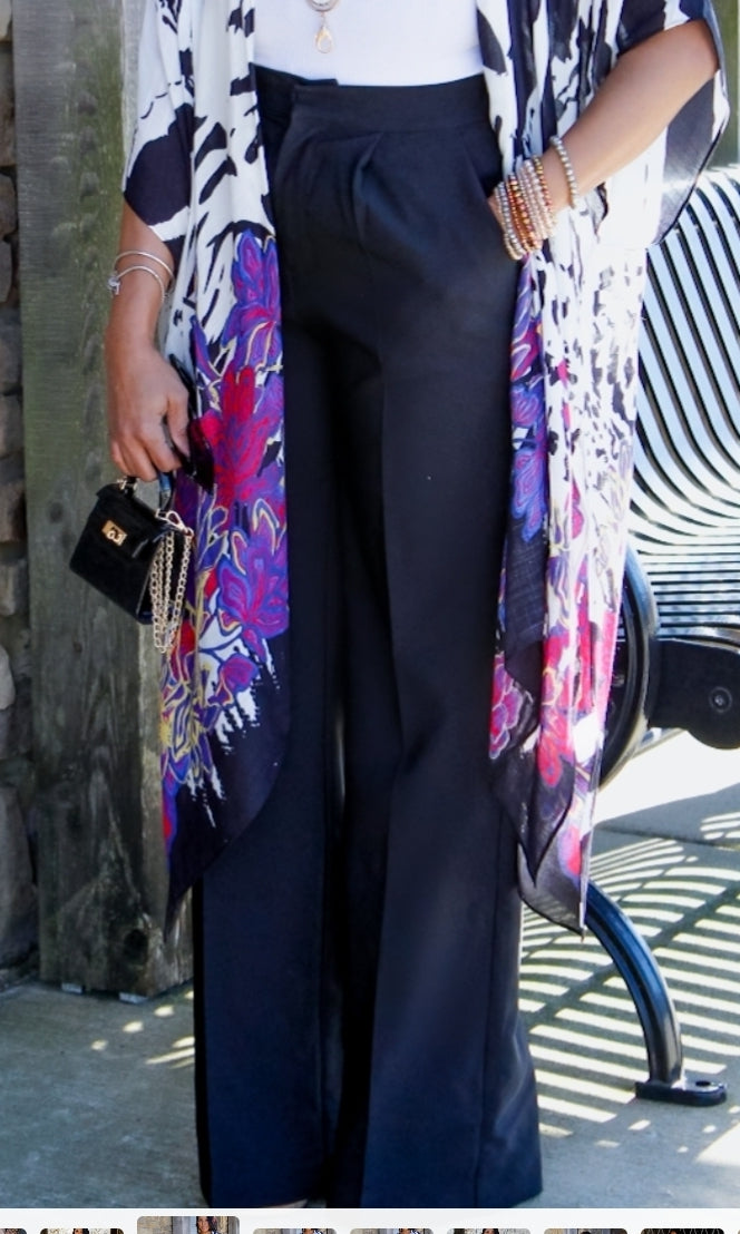 Black Regular Fit Dress Pants MiMi-Michelle Boutique Black Regular Fit Dress Pants MiMi-Michelle Boutique