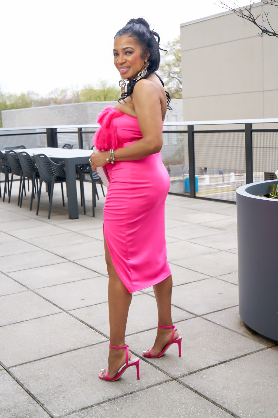 Hot Pink Bodycon Set MiMi-Michelle Boutique Hot Pink Bodycon Set MiMi-Michelle Boutique