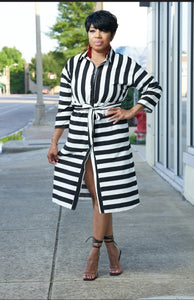 Black/White Stripe Shirt/Dress