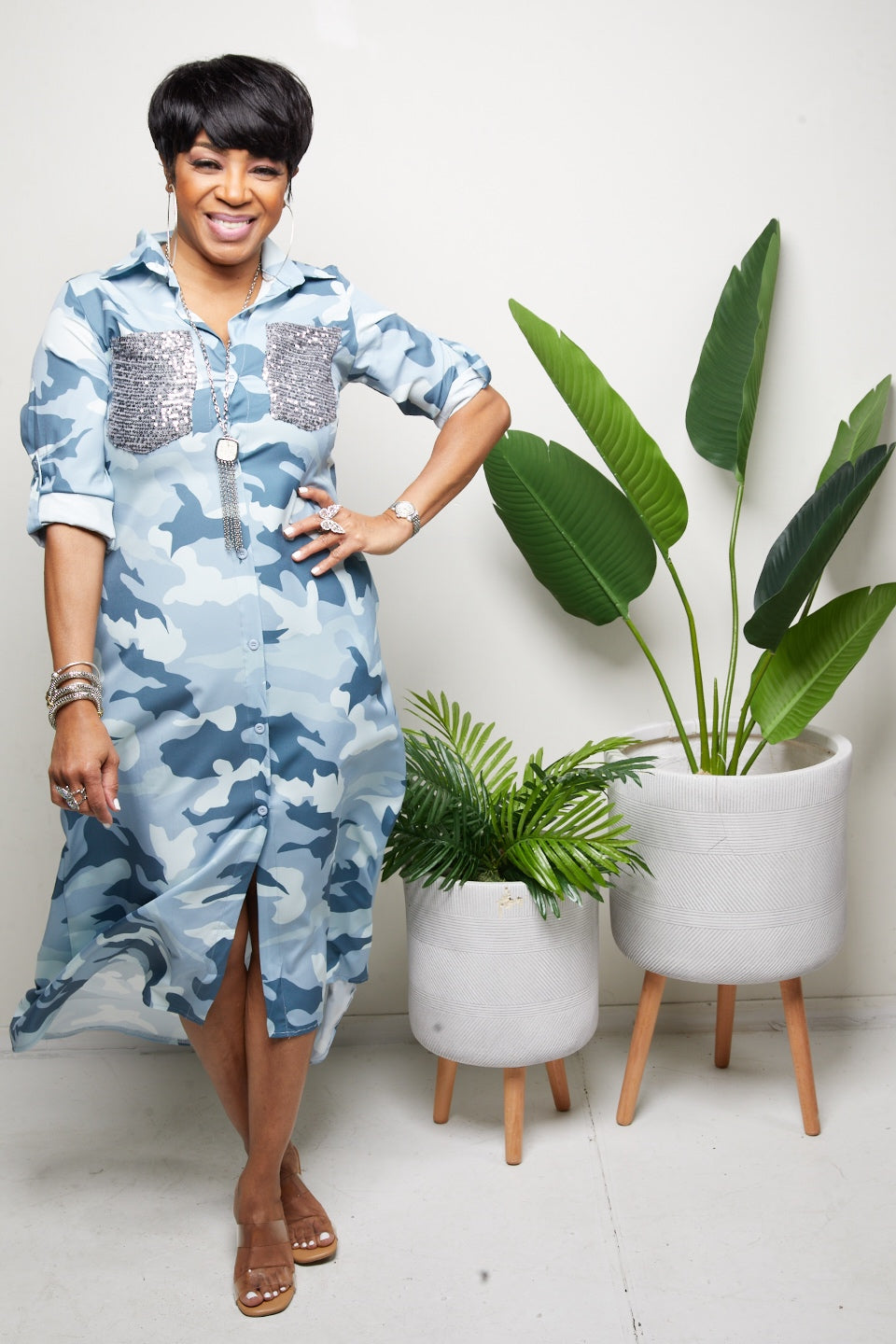 maxi camo dress Camo Maxi/Sequin Dress – MiMi-Michelle Boutique