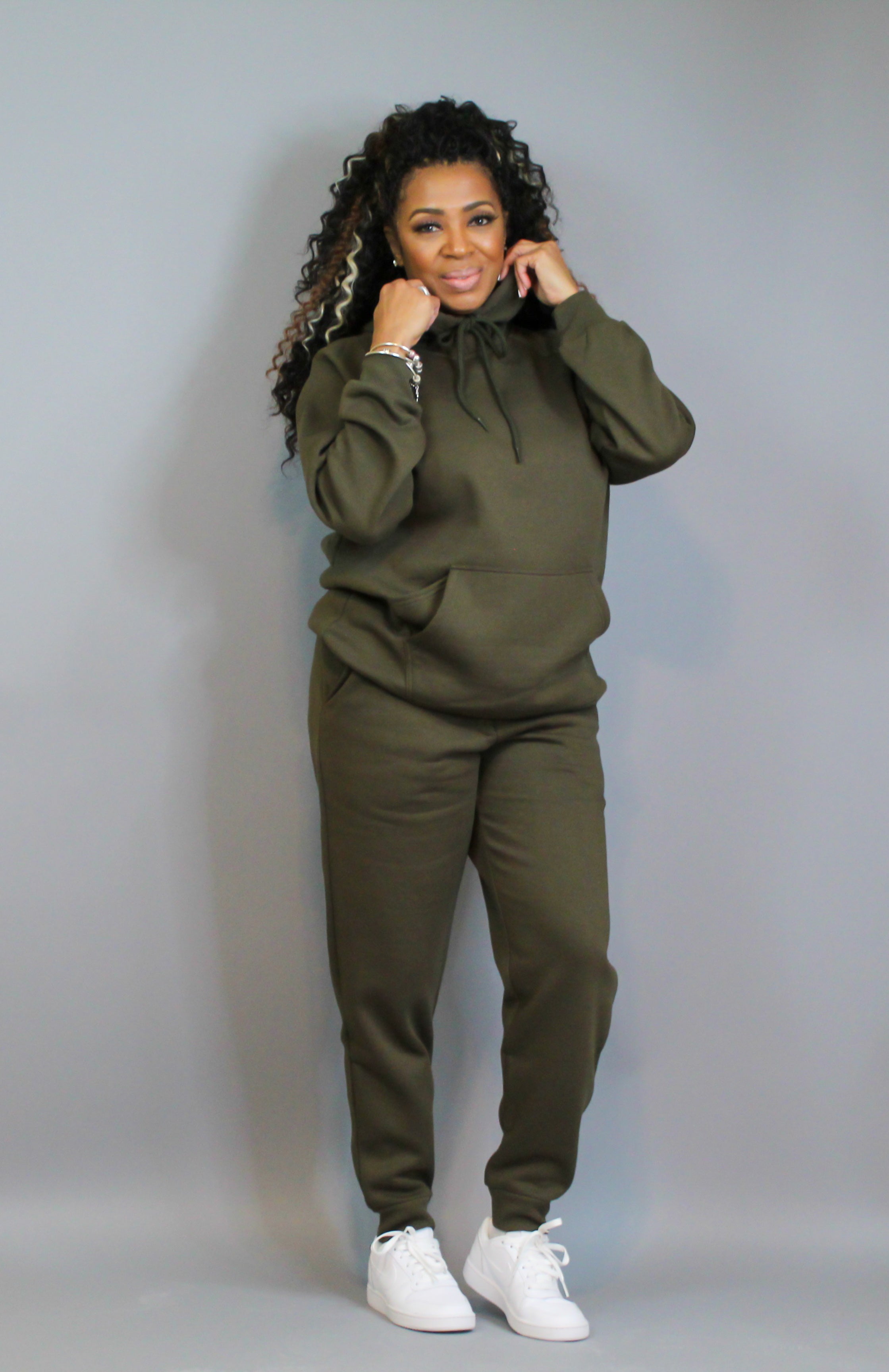 Dark Olive Hoodie and Sweatpants Set – MiMi-Michelle Boutique